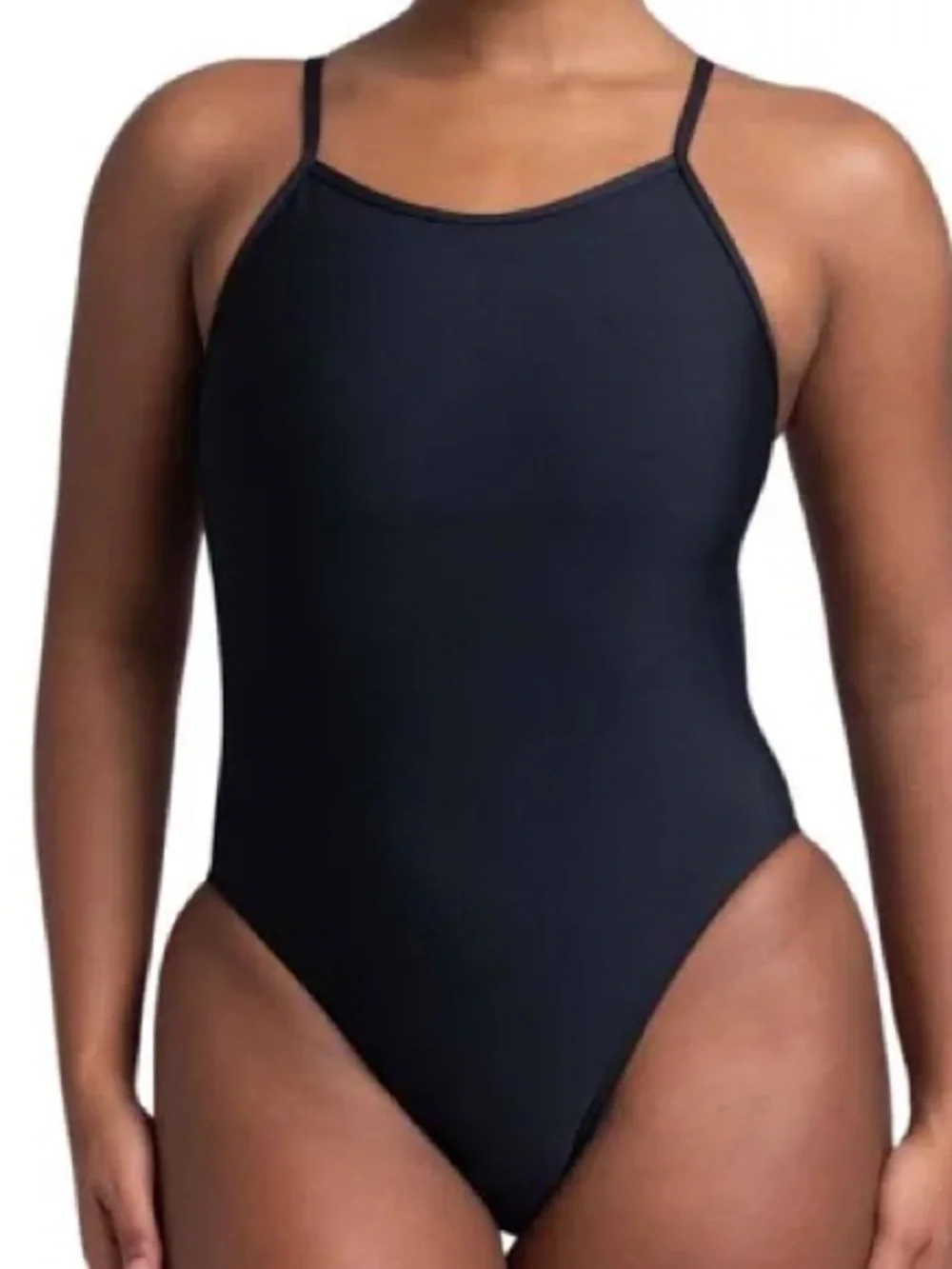 Jolyn Black One-Piece Swimsuit - Classic Strappy Style - Picture 4 of 7